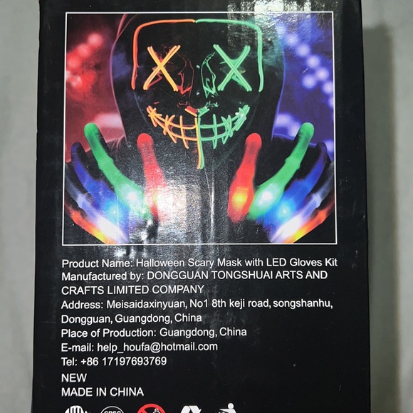 New Halloween Scary Mask with Led Cloves kit - Picture 3 of 4